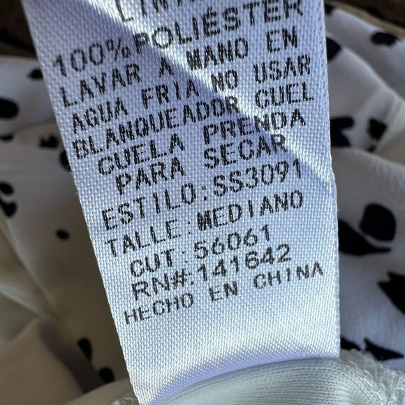 🎉5 for $45  🎉She Sky Romper Jumpsuit Women Size M White Black - Picture 7 of 7